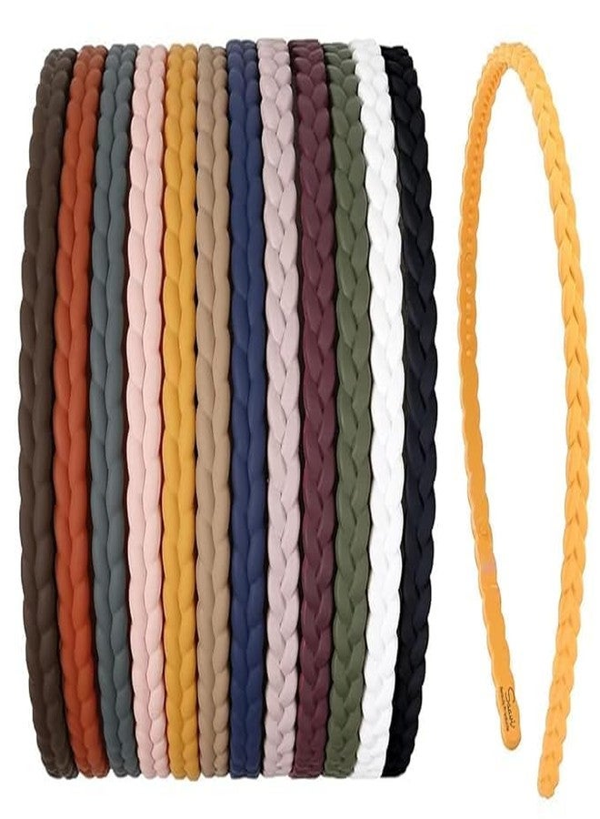 Shri Pack of 12 PCs Primium Plastic Matte Finish Multicolor Hair Bands/HeadBands/Hair Accessories For Girls & Women - Image 2