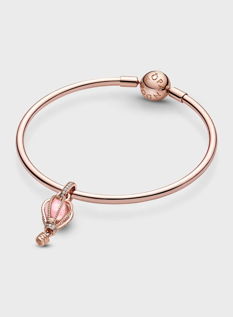 PANDORA Sparkling Pink Hot Air Balloon Dangle Charm