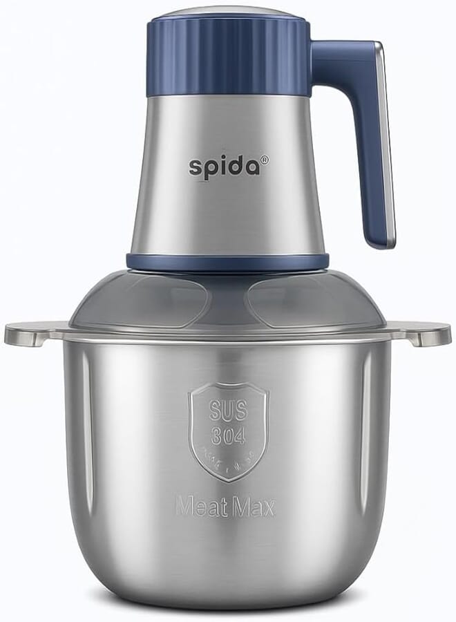 SPIDA Stainless Chopper 5L – 1000W, Sharp Blades and Powerful Performance – Model SPD-JC5SSS