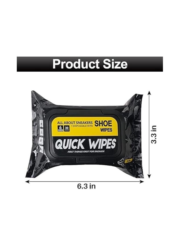 QUICK Natural Sneaker & Shoe Cleaner Wipes - 1 Packs of 80 - Portable Sneakers Cleaner Shoe Wipes Quickly Remove Dirt & Stains - These Disposable Shoe Cleaning Wipes Can Be Used On Most - Image 4