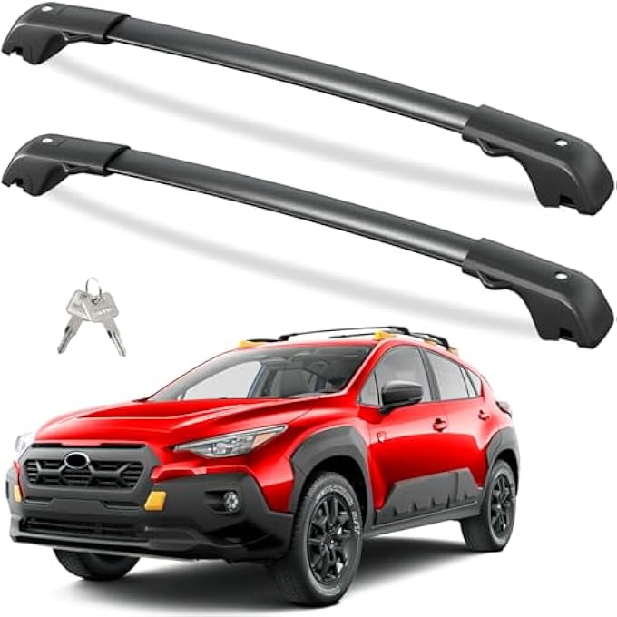 rayihni 220lbs Roof Rack Cross Bars Compatible with Subaru Crosstrek Wilderness 2024, Heavy Duty Aluminum Anti-Theft Lockable Metal Lock Roof Rails Crossbars Rooftop Cargo Bars Luggage Racks Carrier - Image 2