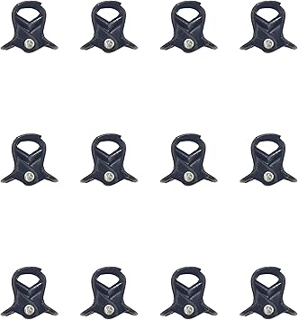 12 Mini Hair Claw Clips Clamps Small Plastic Hair Clips Pins Grips Womens Girls Hair Accessories size 1CM Black - Image 3