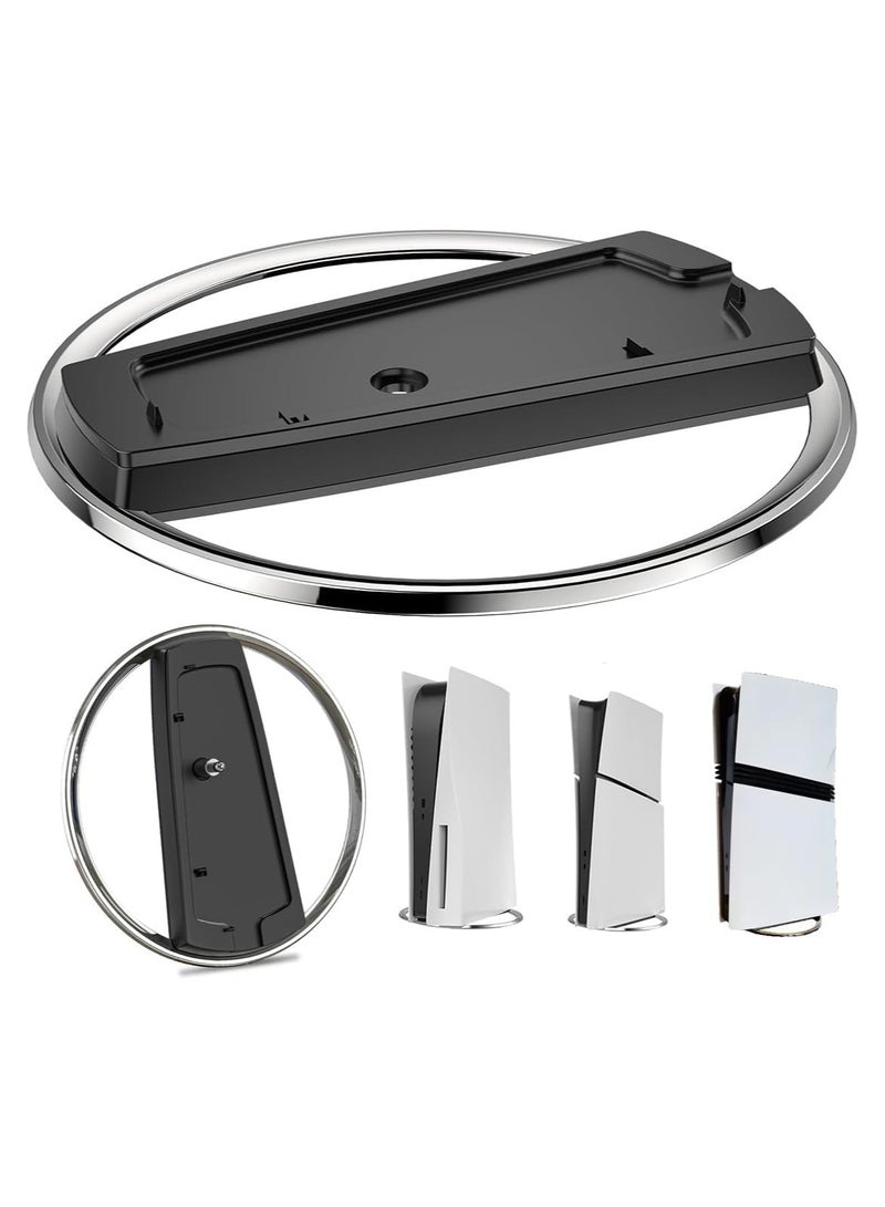 Vertical Stand for PS5/PS5 Slim Console, Non-slip Base Stand Replacement for Playstation 5 Console with Screw, Minimalist Design - Image 1