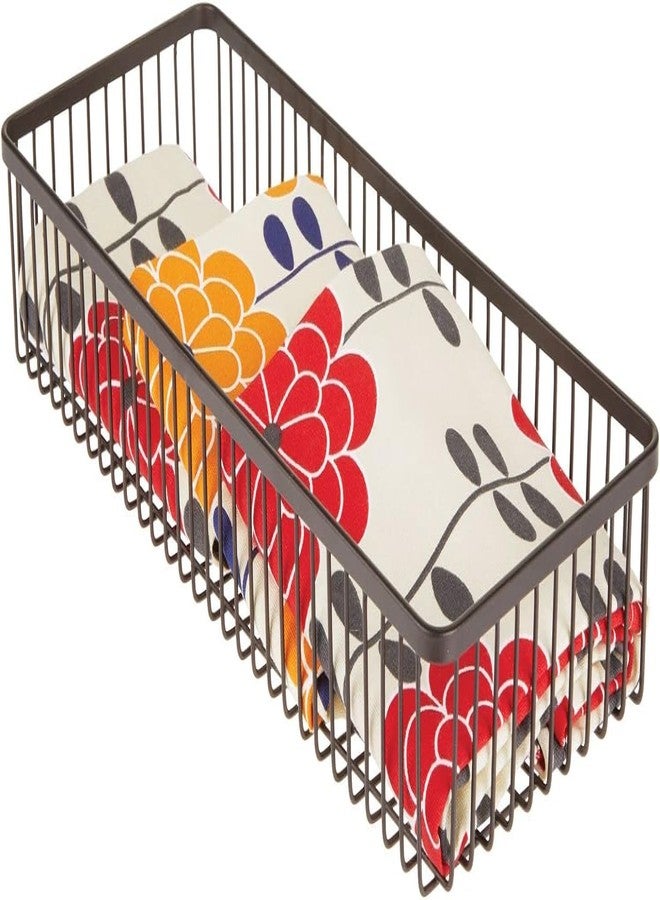 TORO Metal Farmhouse Kitchen Cabinet Drawer Organizer Basket Tray, Shallow Storage Bin for Cutlery, Serving Spoons, Cooking Utensils, Appliances, Gadgets, Unity Collection (PACK 01) - Image 3