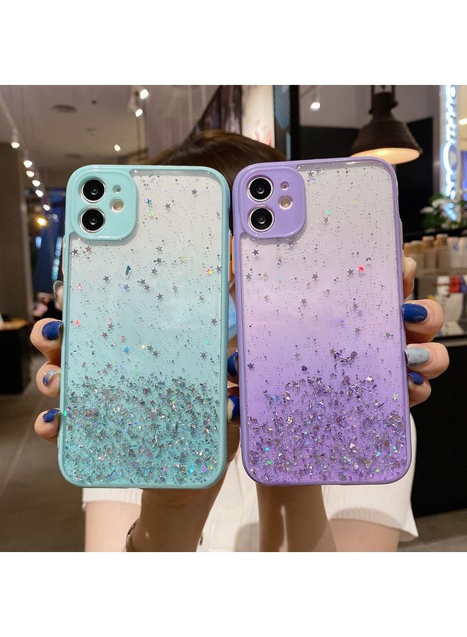 S-TOP Case For iPhone 12 mini Starry Gradient Glitter Powder TPU Phone Case - Image 3