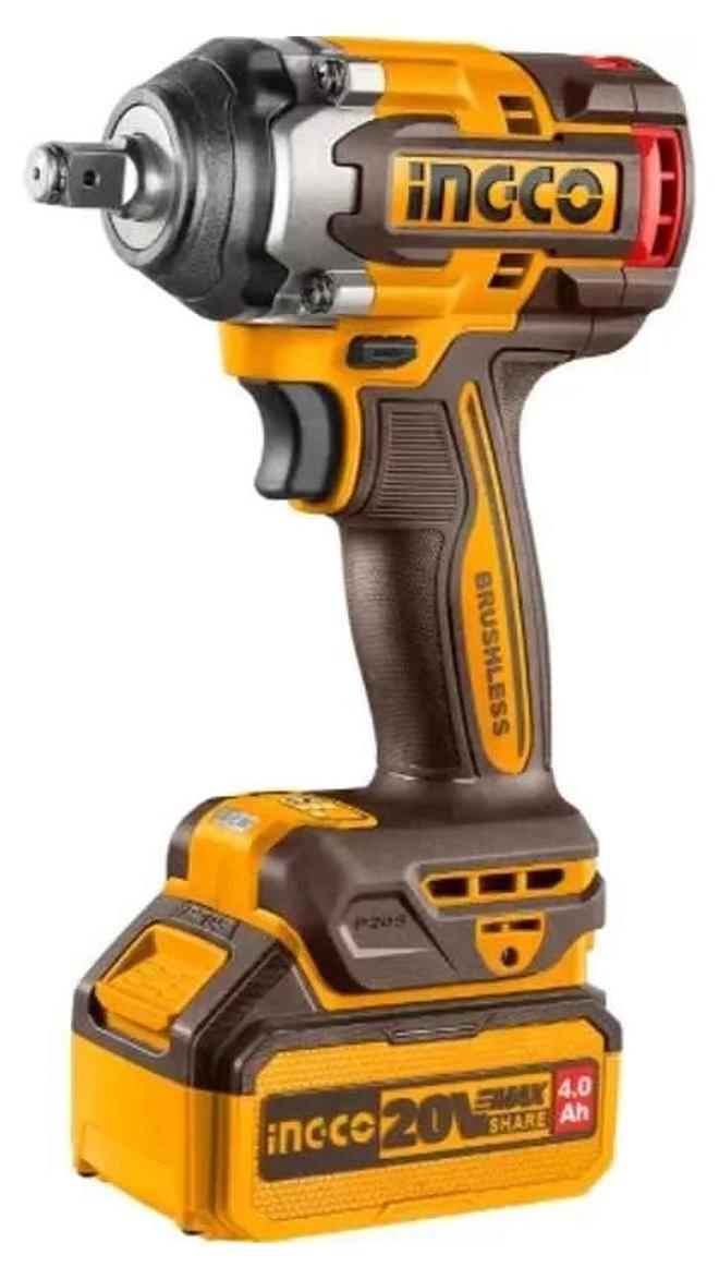 INGCO 20V Cordless Impact Wrench with Brushless Motor – Model CIWLI2035 - Image 1