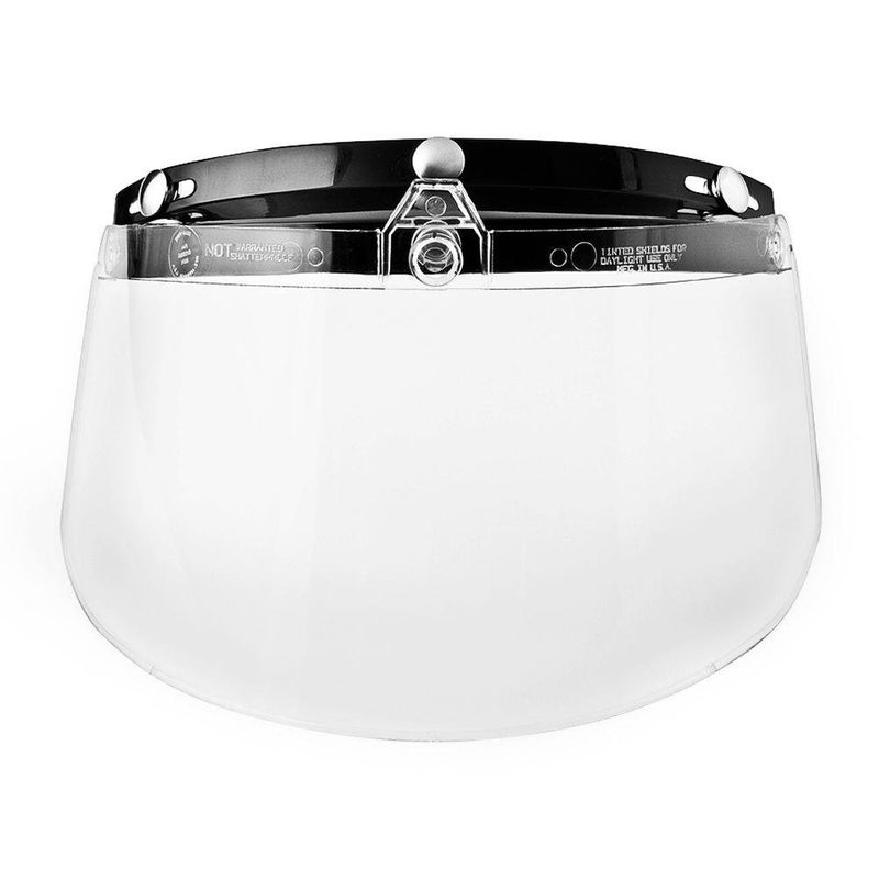 Raider 2661109 3 Snap Flip Shield for Raider Open Face Helmet Clear