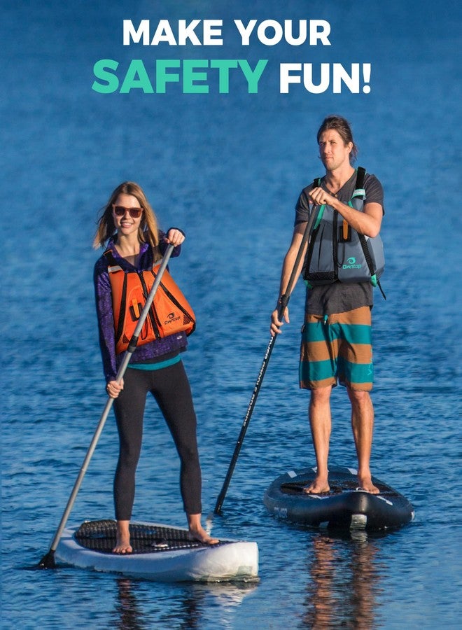 Owntop Swim Vest for Adult, Paddle Sports Swim Jackets with Adjustable Safety Strap, Premium Buoyancy Men Women Float Swim Vests for Kayaking Surfing Boating (Gray, M/L) - Image 5