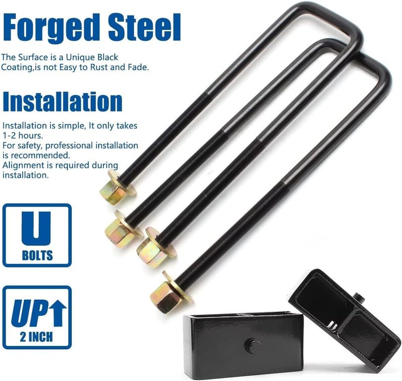 GAsupply 2" Rear Leveling Lift Kit for 1999-2023 Chevy Silverado 1500 & GMC Sierra 1500 - Image 5