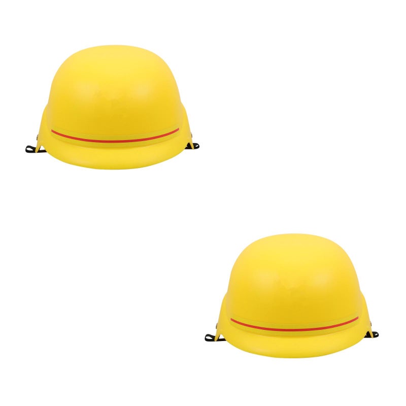 2pcs Construction Hats Kids Building Dress Up Hats Construction Helmet Toy - Image 1