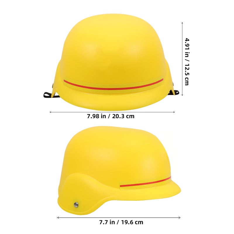 2pcs Construction Hats Kids Building Dress Up Hats Construction Helmet Toy - Image 3