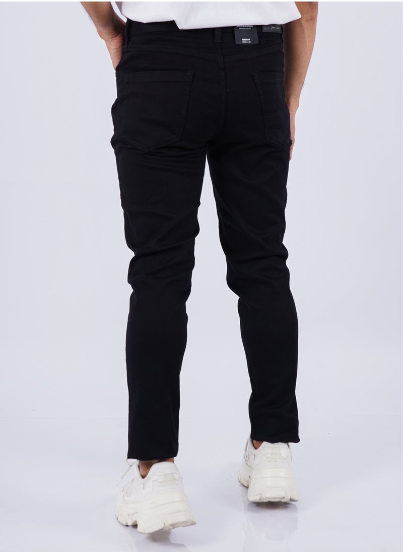 JACK & JONES - Men’s Button Secured Slim Fit Casual Denim in Black - Image 1
