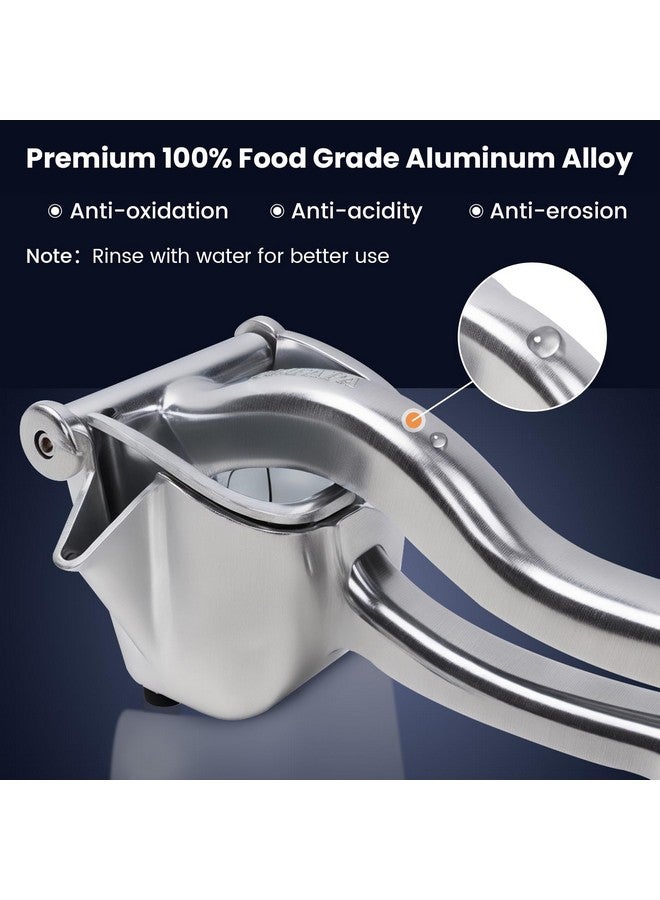 OldPAPA Lemon Squeezer Heavy Duty Juicer Hand Press Premium Quality Lemon Squeezer Manual Citrus Press Juice Extractor Lemon Lime Juicer Handheld Orange Juice Squeezer Fruit Juicer-Silver - Image 2