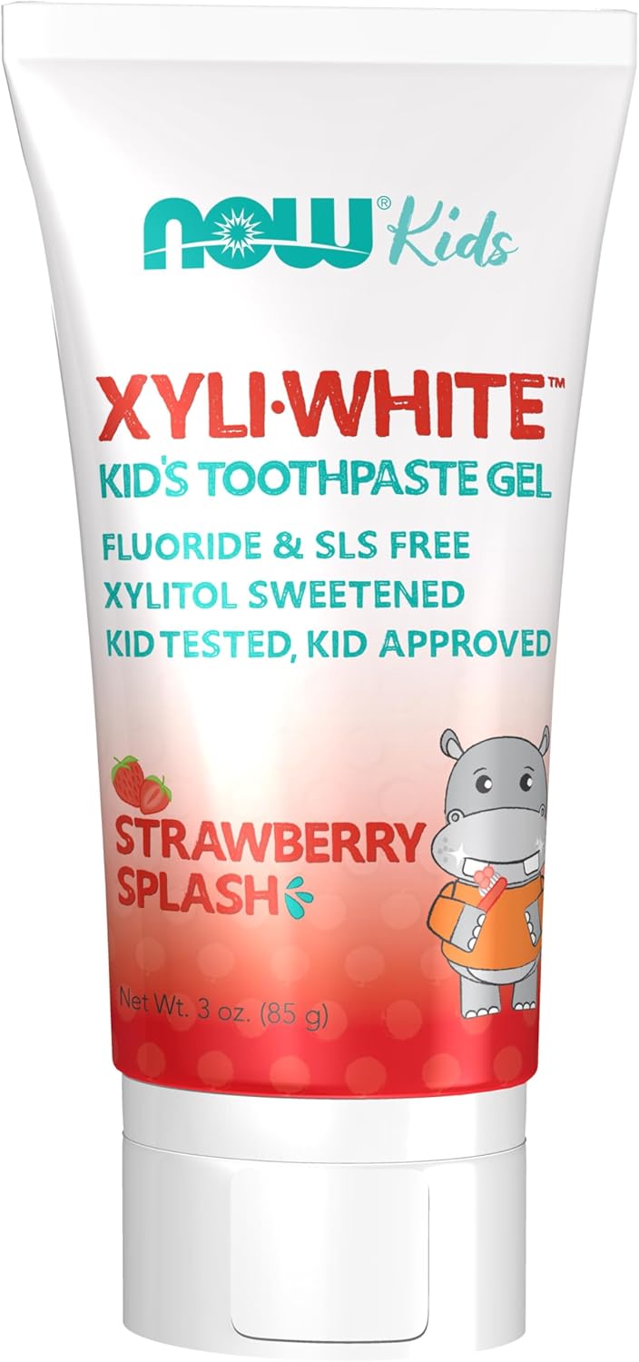 Now Foods Kids Xyliwhite Strawberry Splash Toothpaste Gel 85 g - Image 1