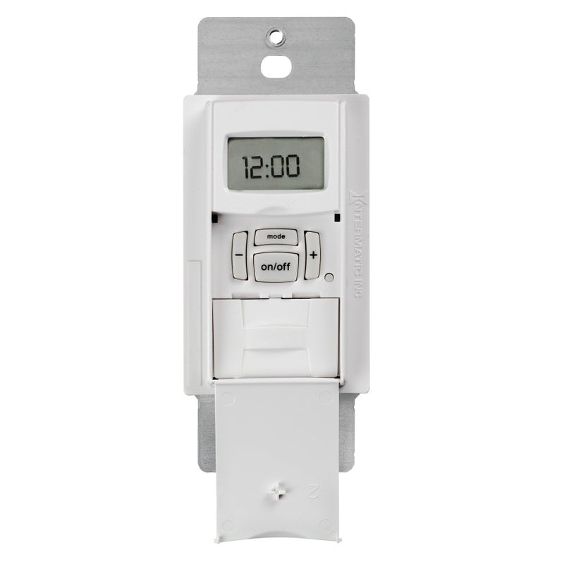 Intermatic Intermatic ST01 7 Day Programmable In Wall Digital Timer Switch for Lights and Appliances, Astronomic, Self Adjusting, Heavy Duty,White  - Image 3