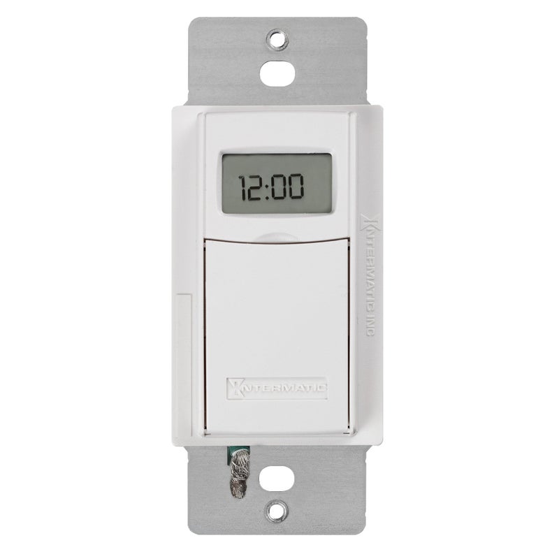 Intermatic Intermatic ST01 7 Day Programmable In Wall Digital Timer Switch for Lights and Appliances, Astronomic, Self Adjusting, Heavy Duty,White  - Image 2