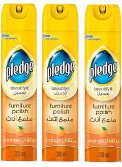 Pledge Furniture Polish & Cleaning Spray, Orange, 300ml 3pcs - pzsku/Z8F92BDE468B088AAD5ADZ/45/_/1729676771/bb9d4142-824e-4d54-a2b2-1a7ac83d2cb4