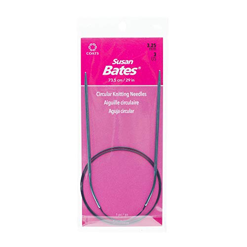 Susan Bates 29-Inch Silvalume Circular Knitting Needle, 3.25mm - Image 2