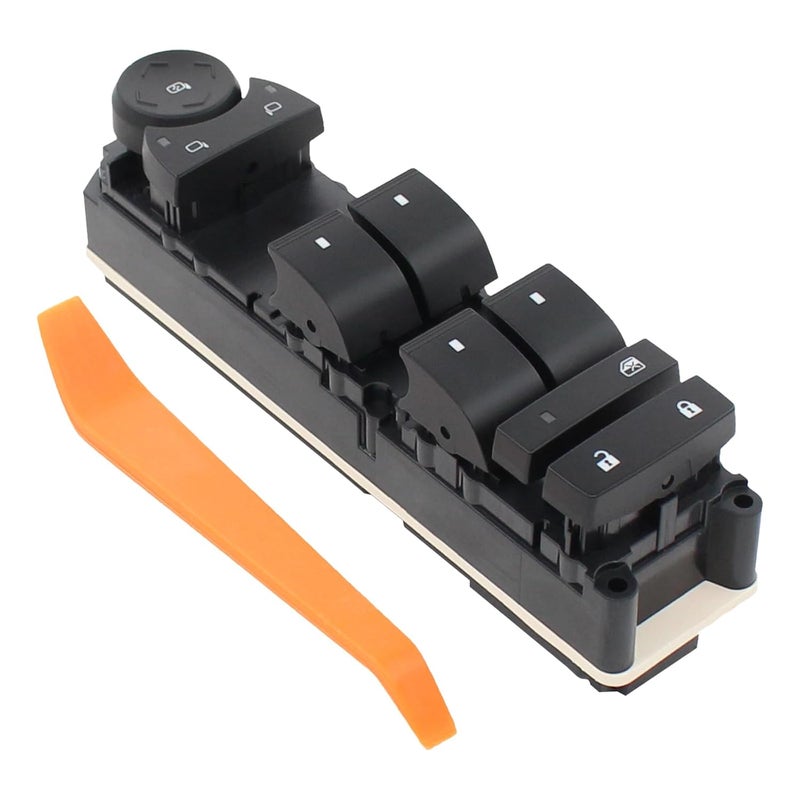 MOTOKU Front Left Power Door Lock and Window Switch for Chevy Tahoe, Silverado, Suburban, Avalanche, GMC Yukon, Sierra, Cadillac Escalade (2007-2014) - Image 1