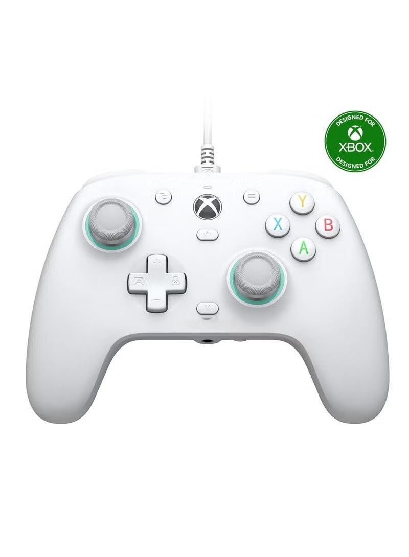 جيم سير وحدة تحكم سلكية G7 SE لجهاز Xbox Series X و Xbox Series S و Xbox One و Windows 10/11، جهاز تحكم ألعاب سهل الاستخدام مع عصي تحكم بتأثير هول/زناد هول، مقبس صوت 3.5 مم - Image 1