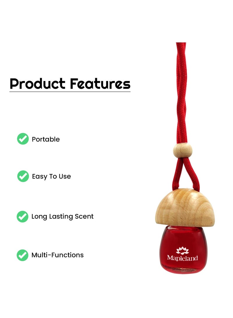 marki Hanging Air Freshener with Wooden Cap and Cherry Scent - Image 4