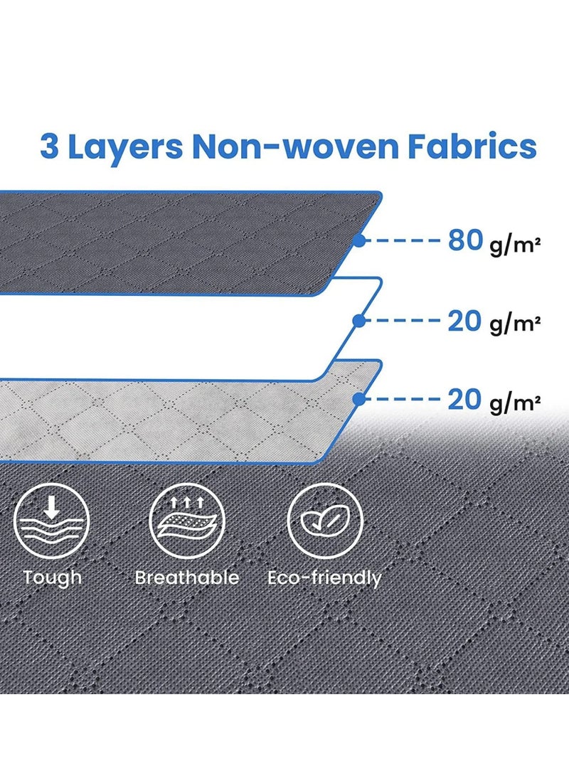 3 packs, thickened large capacity moisture-proof folding storage box, durable and space-saving, transparent window storage bag with handles, quilts, clothes sorting fabric moving and packing large bag - Image 5