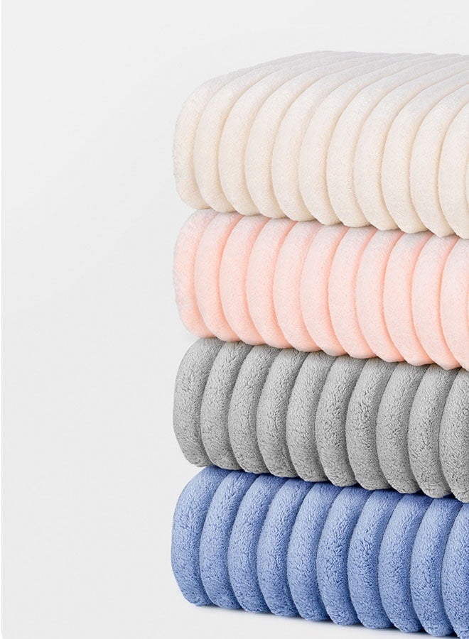 Hanayo Bath Robe Hooded Bathrobe Coat For Women & Men V Neck Long Sleeve Sleepwear Warm Unisex Couple Bathrobe Perfect for Everyday Use(Beige) - Image 5