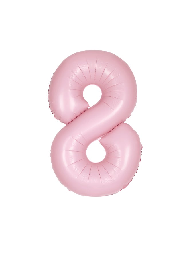 يونيك بالون وردي جميل غير لامع رقم 8 مقاس 86.36 سم - Image 1