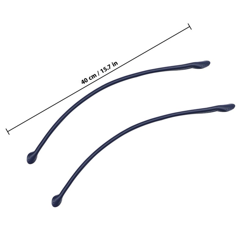 1 Pair 50cm Leather Handbag Handles DIY Sewing Tote Bag Replacement Strap Thicken Bag Accessories Sewing Belt (Dark ) - Image 2