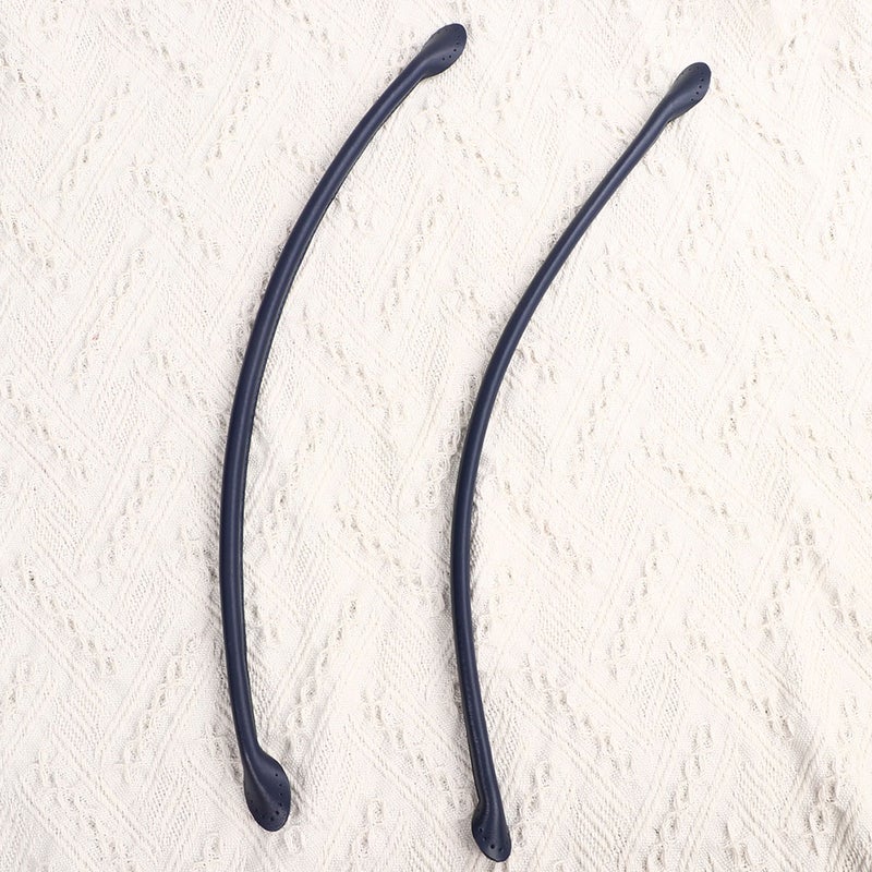 1 Pair 50cm Leather Handbag Handles DIY Sewing Tote Bag Replacement Strap Thicken Bag Accessories Sewing Belt (Dark ) - Image 1