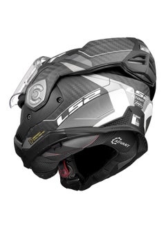 LS2 Advant X Carbon Horizon Matte Silver Grey Modular Helmet 609330  - Image 4