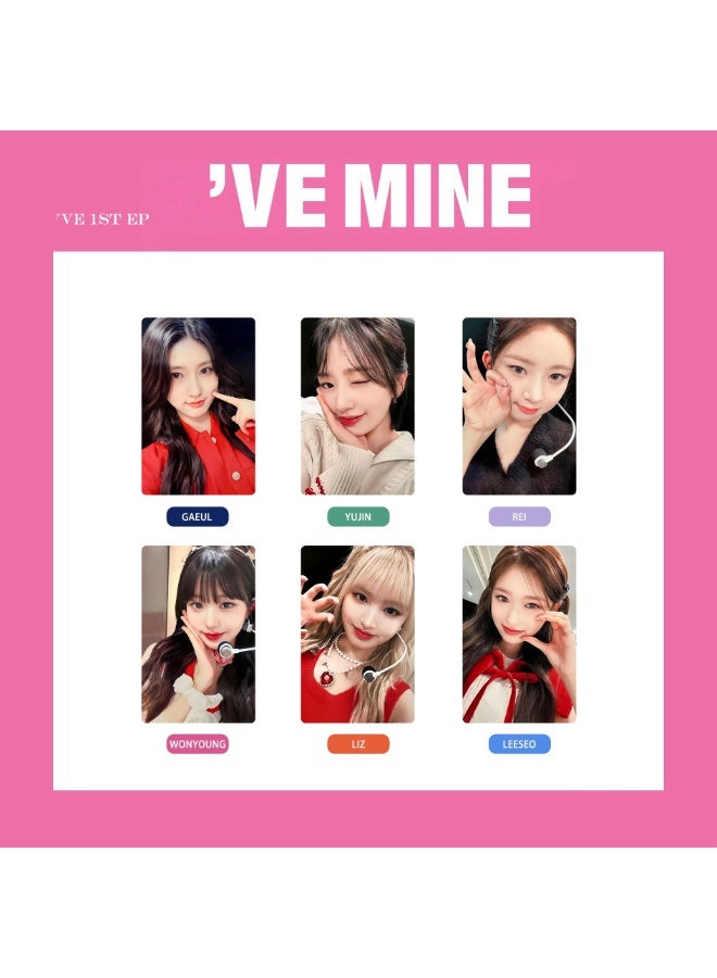 NIBEMINENT 6 Pcs Kpop IVE Lomo Cards Card For Fans Collection Gifts