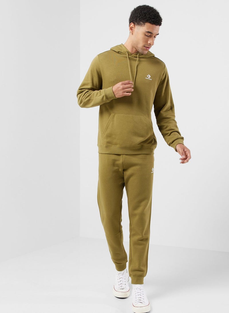 CONVERSE Embroidered Star Chevron Standard-Fit Fleece Sweatpants  - Image 2