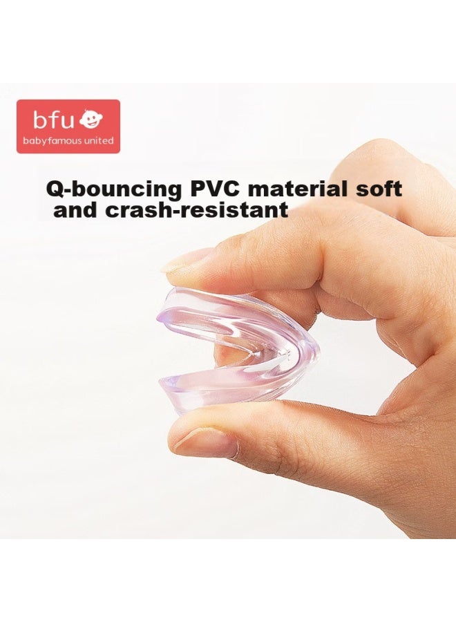 Bfu L-shaped Transparent No-adhesive Table Corner Guards, Child Safety Edge Protectors, Anti-collision Desk Protectors, 16-pack - Image 2