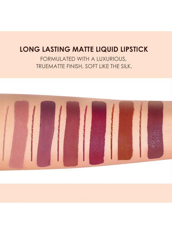 FantasyDay 12Pcs Longlasting Matte Nude Lip Gloss Lipstick Lip Plumping Makeup Gift Sets For Girls And Women, Waterproof Lipgloss Lip Stain Liquid Lipcolor Highly Pigmented Color And Instant Shine - Image 5