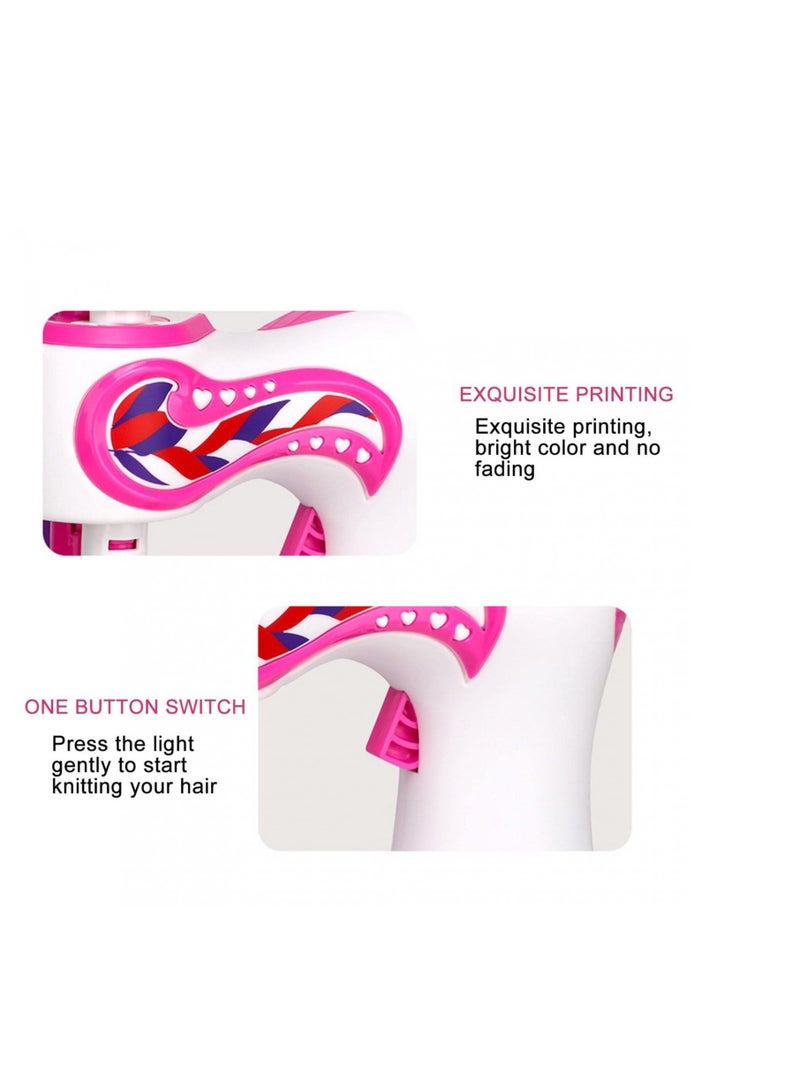 SYOSI Automatic Hair Braiding Tool, Electric Hair Braider Hair Braiding Machine, Fashion Salon Toy Kits, Suitable for Kids Teen Girls DIY Hair Styling Salon Toy Kit, Batteries Not Included - Image 3
