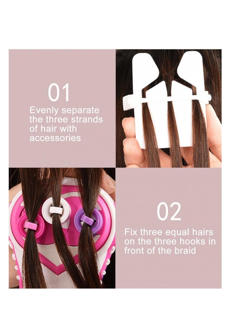 SYOSI Automatic Hair Braiding Tool, Electric Hair Braider Hair Braiding Machine, Fashion Salon Toy Kits, Suitable for Kids Teen Girls DIY Hair Styling Salon Toy Kit, Batteries Not Included - Image 5