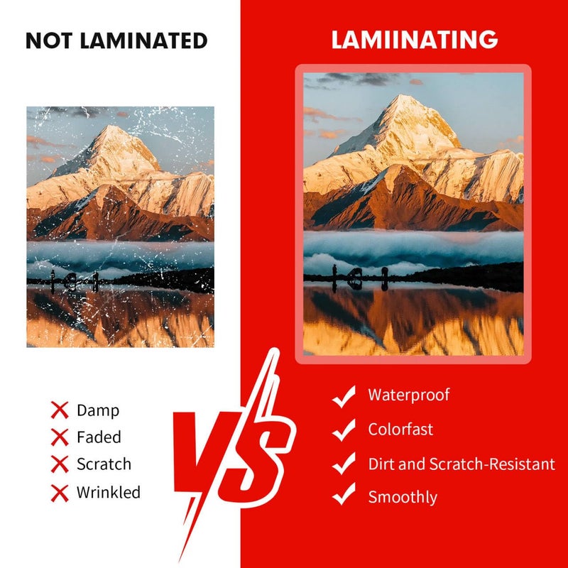 RAZCC Laminating Sheets, 500 Pack Clear Thermal Laminating Plastic Paper Laminator Sheets, 9 x 11.5-Inch, 3mil, Ideal Office or School Supplies - Image 4