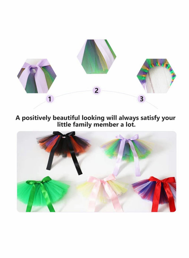 SYOSI Tulle Tutu Dogs Cat Mesh Tutu Skirt Bow for Puppy Kitten Small Medium Dogs Cats Birthday Wedding Party Supplies  - Image 2