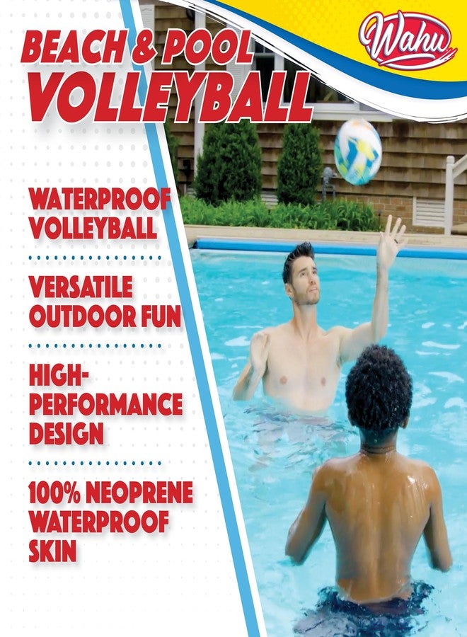 WAHU 100% Waterproof Soft Beach Volleyball for Play in and Out of Water, Outdoor Regulation Size 5 Volleyball for Beach and Pool, Green - Image 2