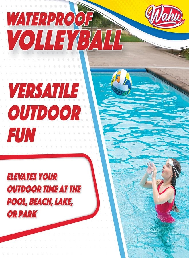 WAHU 100% Waterproof Soft Beach Volleyball for Play in and Out of Water, Outdoor Regulation Size 5 Volleyball for Beach and Pool, Green - Image 4
