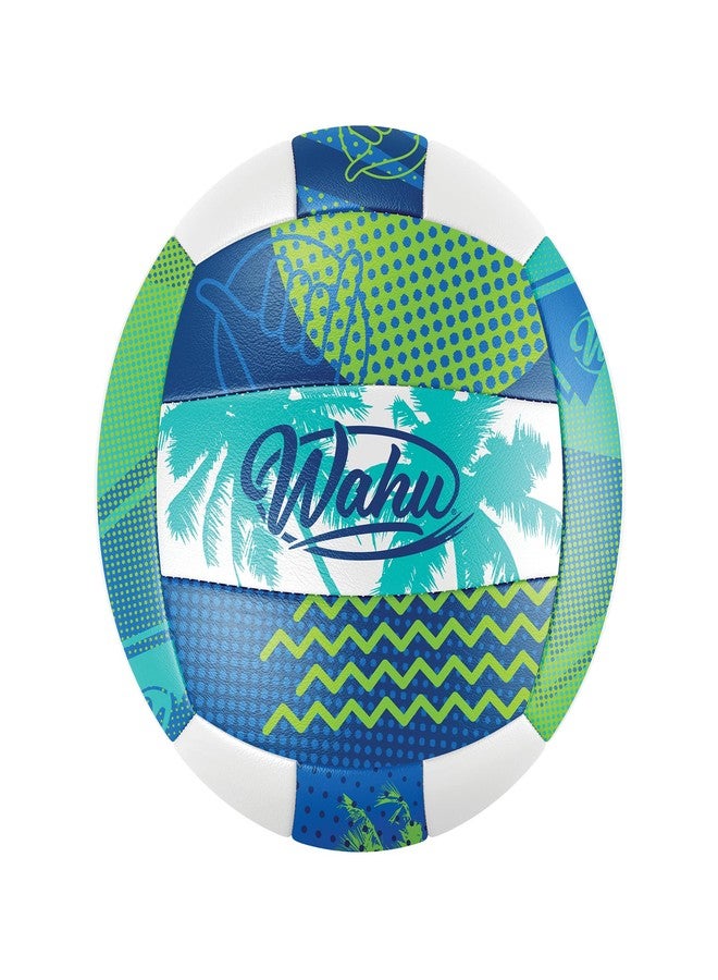 WAHU 100% Waterproof Soft Beach Volleyball for Play in and Out of Water, Outdoor Regulation Size 5 Volleyball for Beach and Pool, Green - Image 1