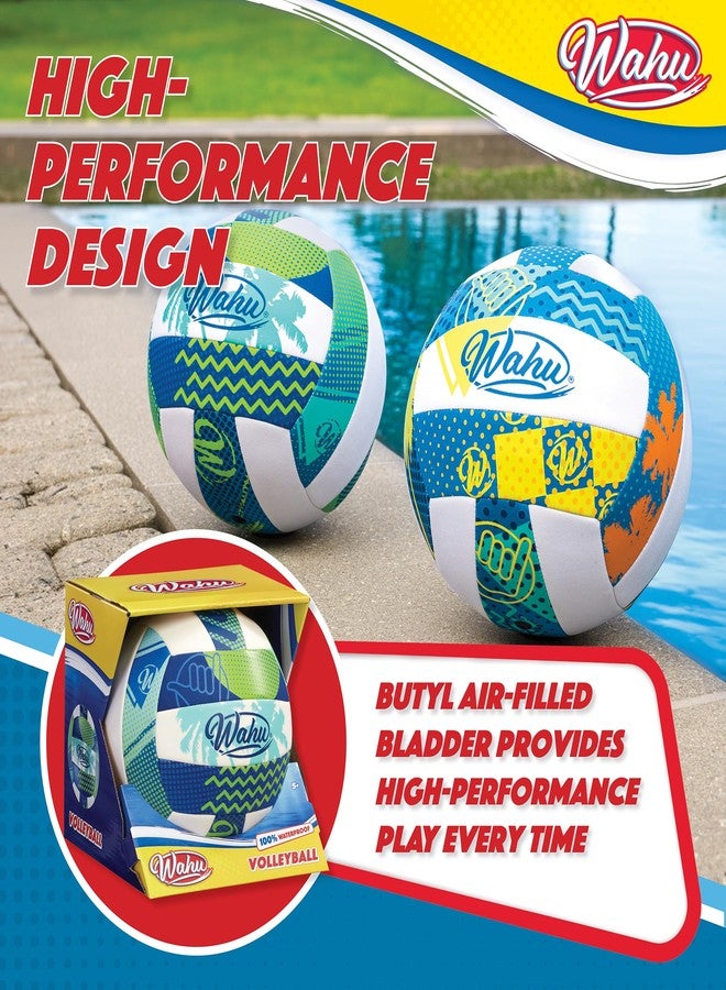 WAHU 100% Waterproof Soft Beach Volleyball for Play in and Out of Water, Outdoor Regulation Size 5 Volleyball for Beach and Pool, Green - Image 5