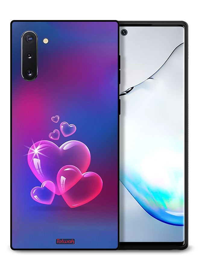 Tolwak Samsung Galaxy Note 10 4G Protective Case Cover Water Hearts - Image 1