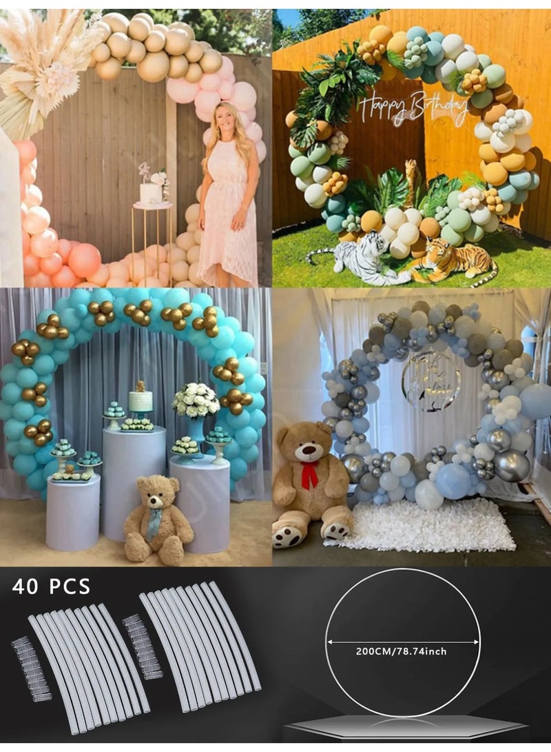 Balloon Arch Stand – 2-Meter Polyethylene Balloon Frame Easy to Assemble, Disassemble, and Carry – Can Be Decorated with Balloons or Flowers – Perfect for Birthdays, Engagements, Graduations, Weddings, and All Celebrations - Image 3