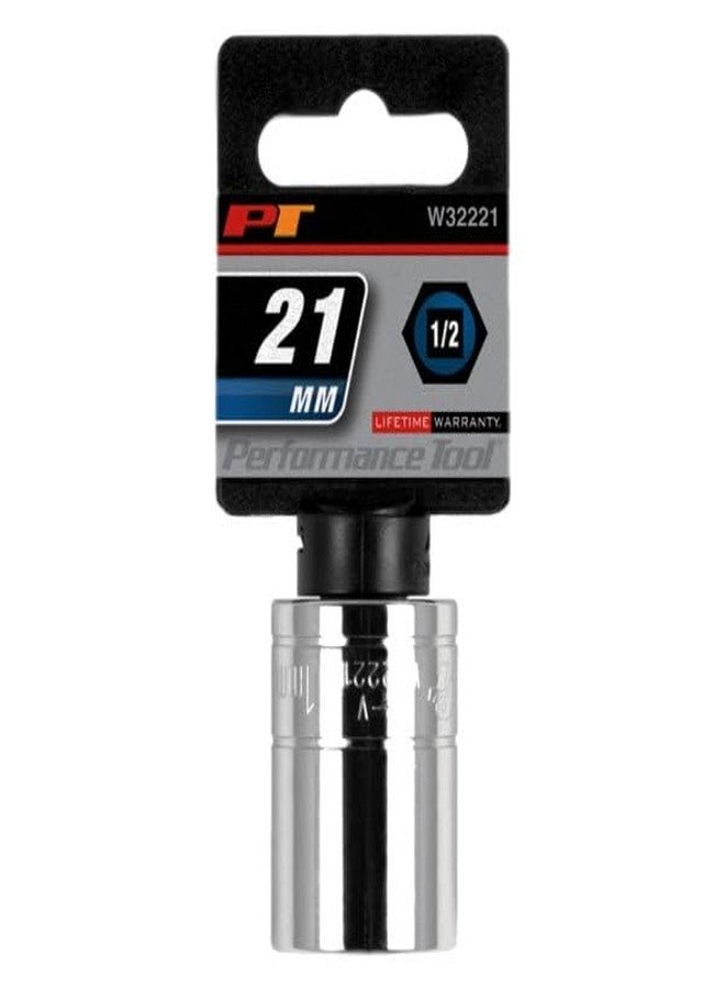 Performance Tool W32221 Size: 1/2 Drive 21mm 6pt Socket - Image 3