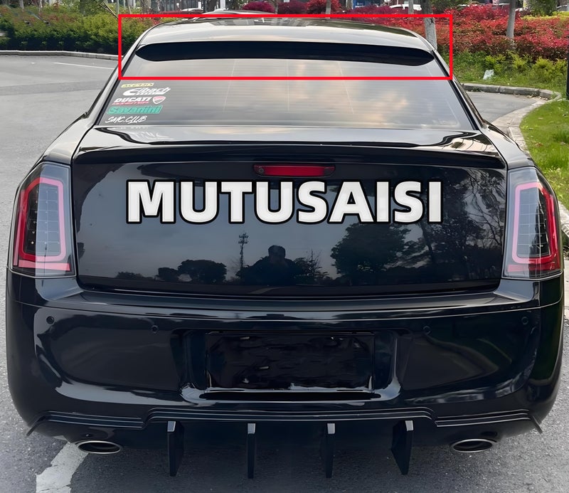 MUTUSAISI Rear Window Roof Spoiler Wing Compatible with Chrysler 300/ 300C/ 300S/ Touring/Limited 2011-2023 Top Wing Lip Exterior Accessories (Gloss Black) - Image 3