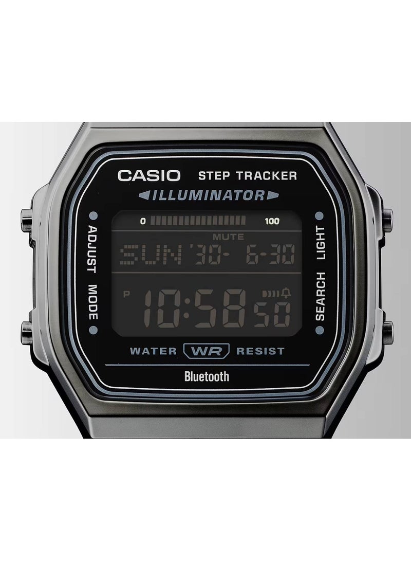 CASIO Vintage Bluetooth Step Tracker Stainless Steel Watch ABL-100WEGG-1B - Image 3