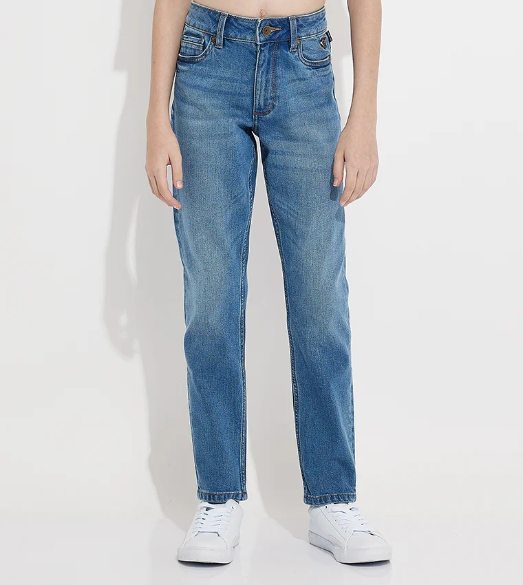 بيفرلي هيلز بولو كلوب جينز مستقيم مغسول