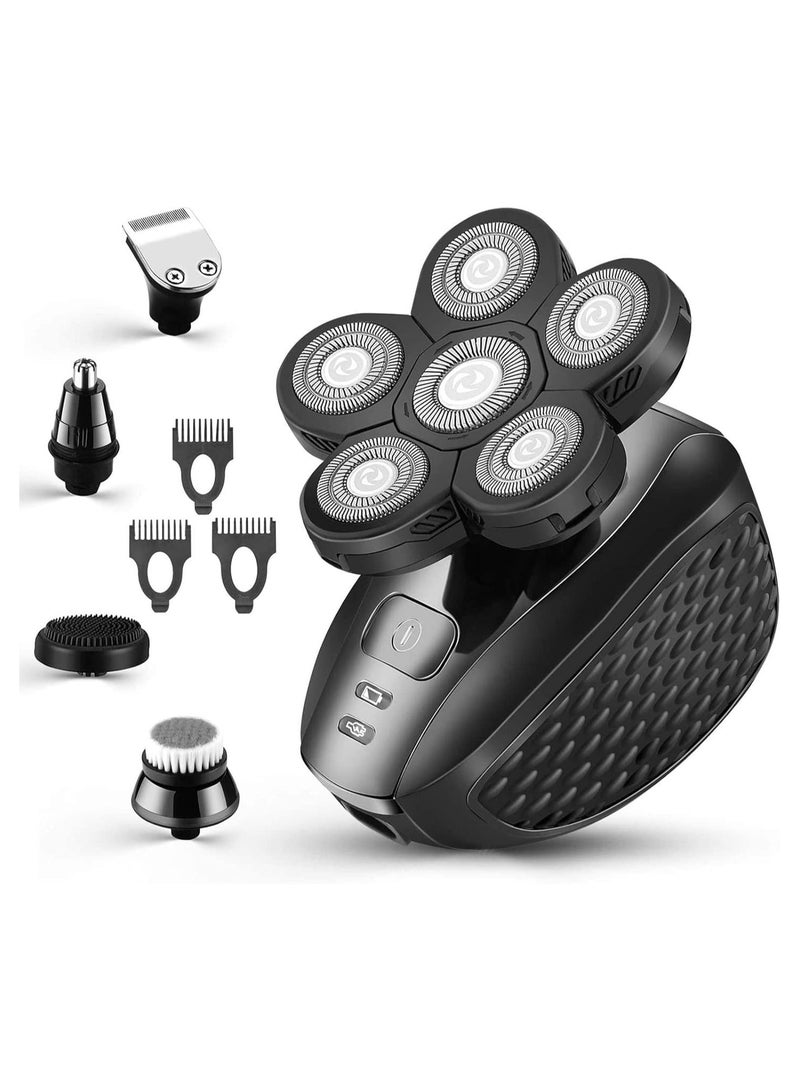 عام “ماكينة حلاقة كهربائية للرجال، مجموعة الحلاقة المتعددة الوظائف، مقاومة للماء، شحن USB قابل لإعادة الشحن، رأس دوار بدون سلك 5 في 1”   网络搜索 - Image 1